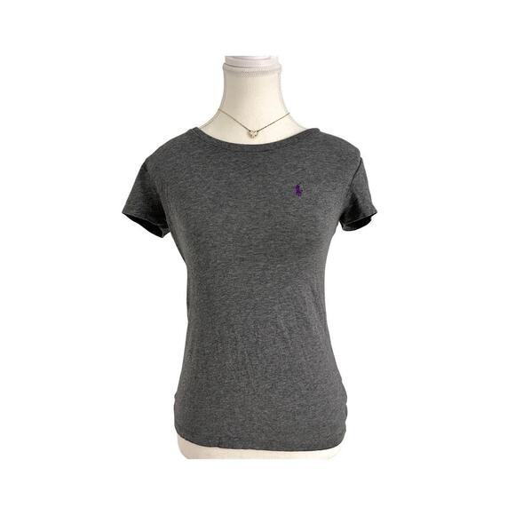 Polo Ralph Lauren Size Small Women’s Grey Baby Tee classics - Picture 1 of 4